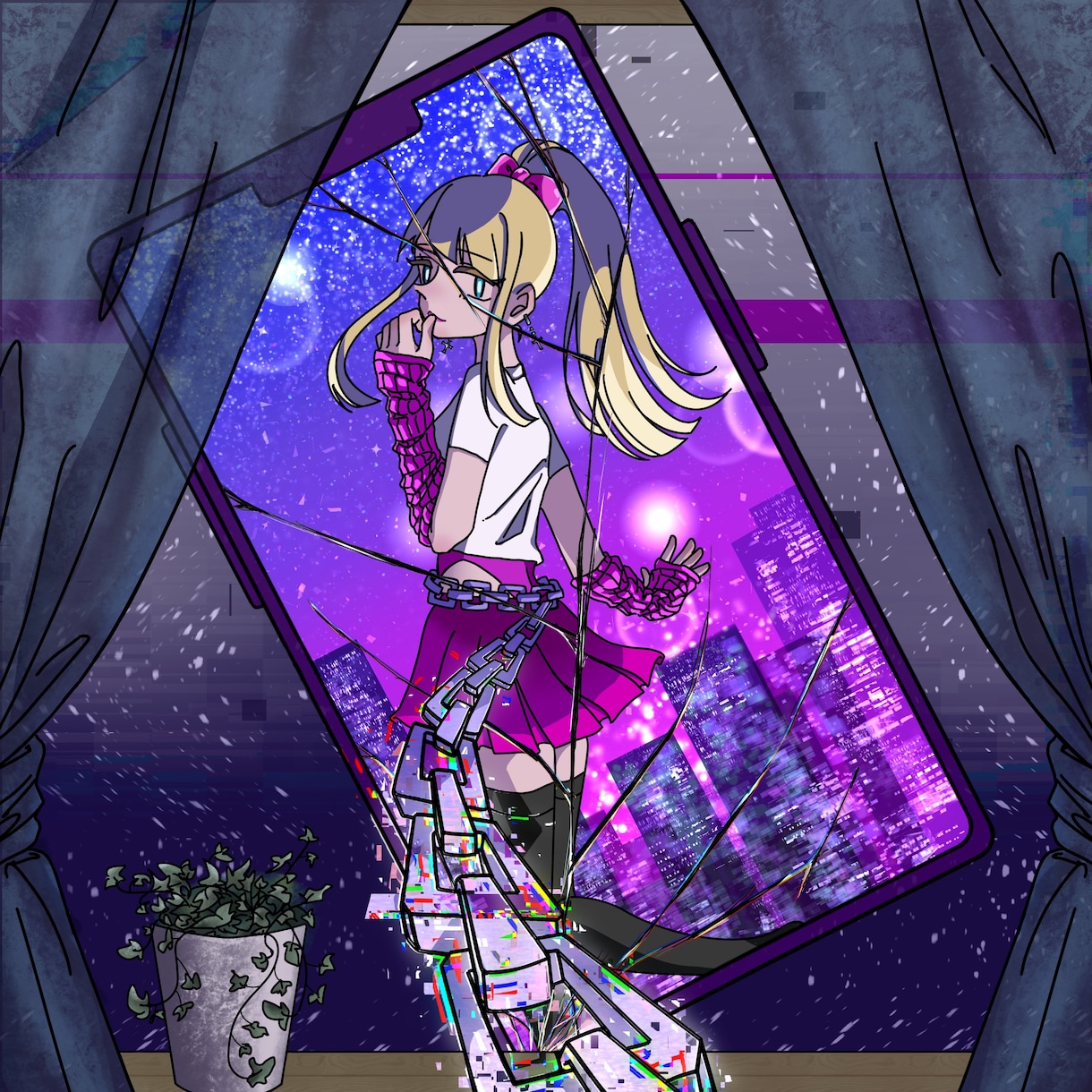 楽曲配信用のジャケットイラストを作成します 筆タッチの珍しいイラストをお求めならば是非こちらへ！ イメージ7