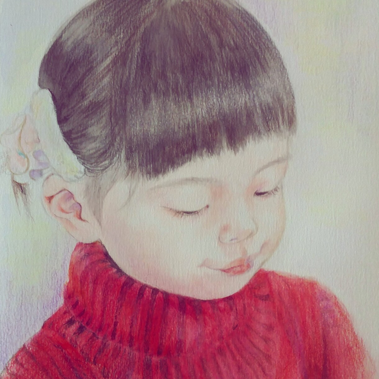 水彩絵の具と色鉛筆で1枚1枚丁寧にお描きします 記念に残る可愛い赤ちゃんの似顔絵 イメージ10
