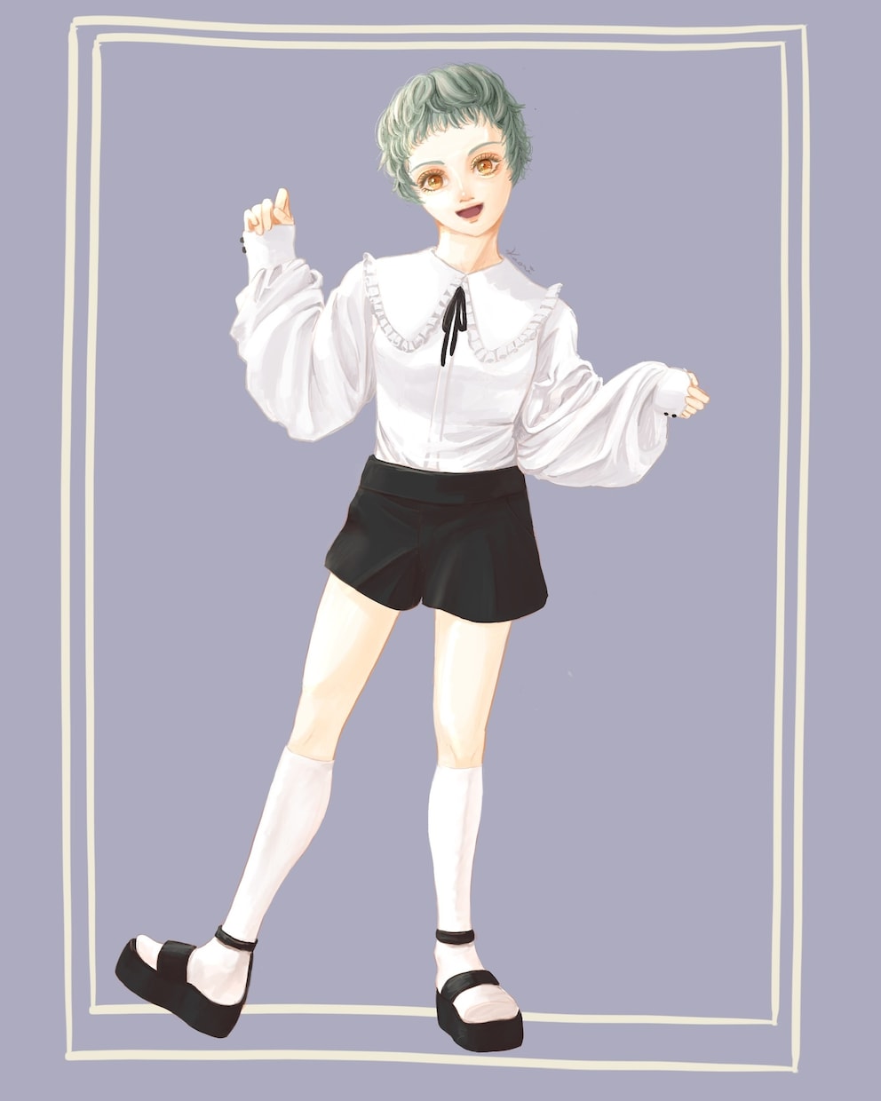 柔らかな色彩の人物イラストお描きします 優しくて幸せな雰囲気のイラストが得意です イメージ3
