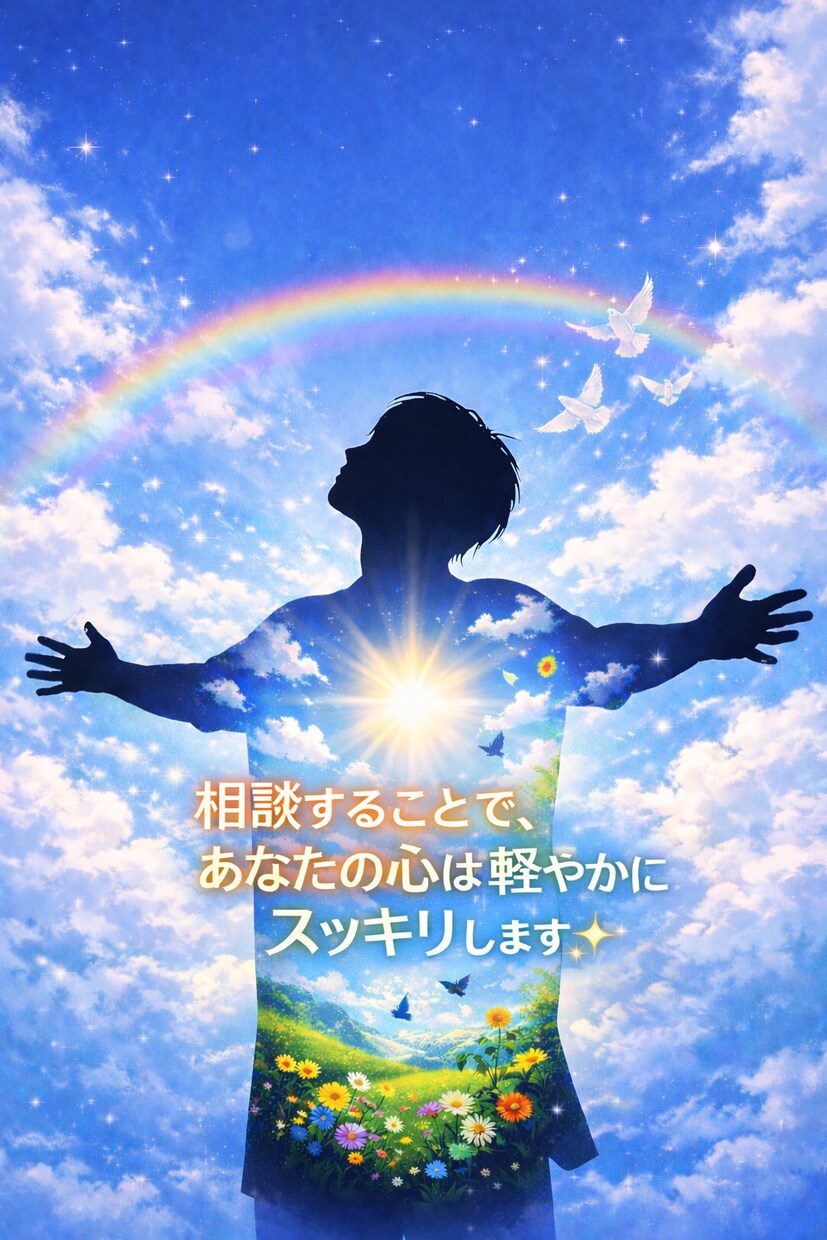 悩み・迷いなど気持ちの整理、お手伝い致します メンタルどん底から這い上がった龍てんが、しっかり傾聴致します イメージ7