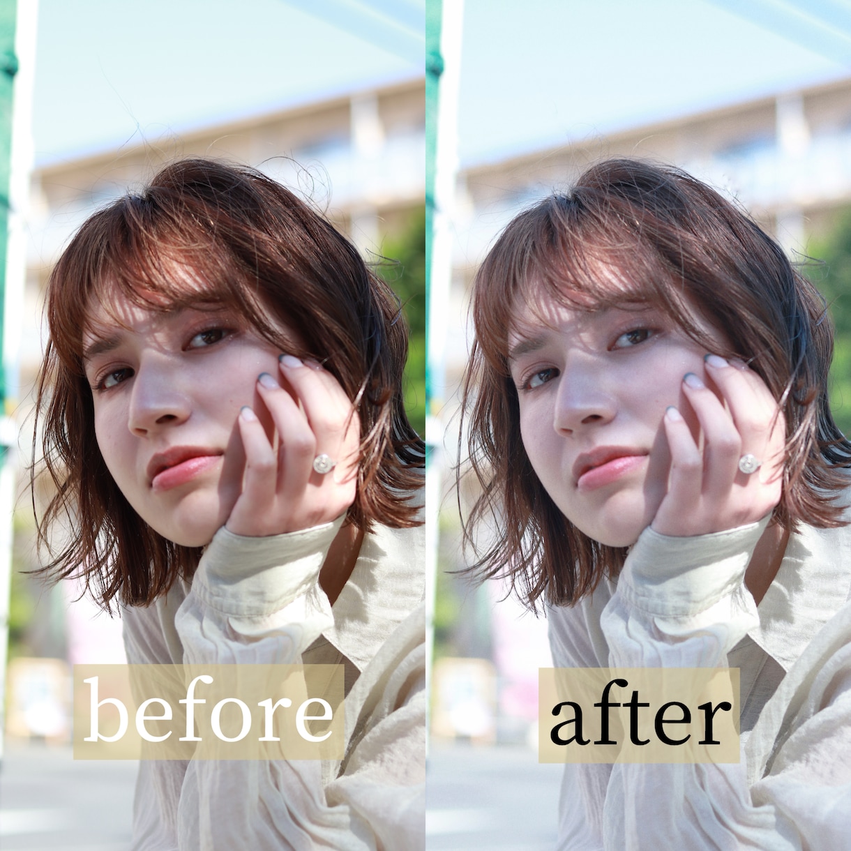 自然光風に人物写真をふんわりレタッチします 盛らずに美しく、雰囲気だけ整えたい方へ イメージ3