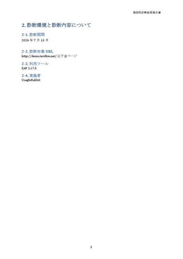 Webサイトの脆弱性を診断し、レポートにまとめます 誰でもわかりやすいレポートにまとめ、診断を支援します イメージ4