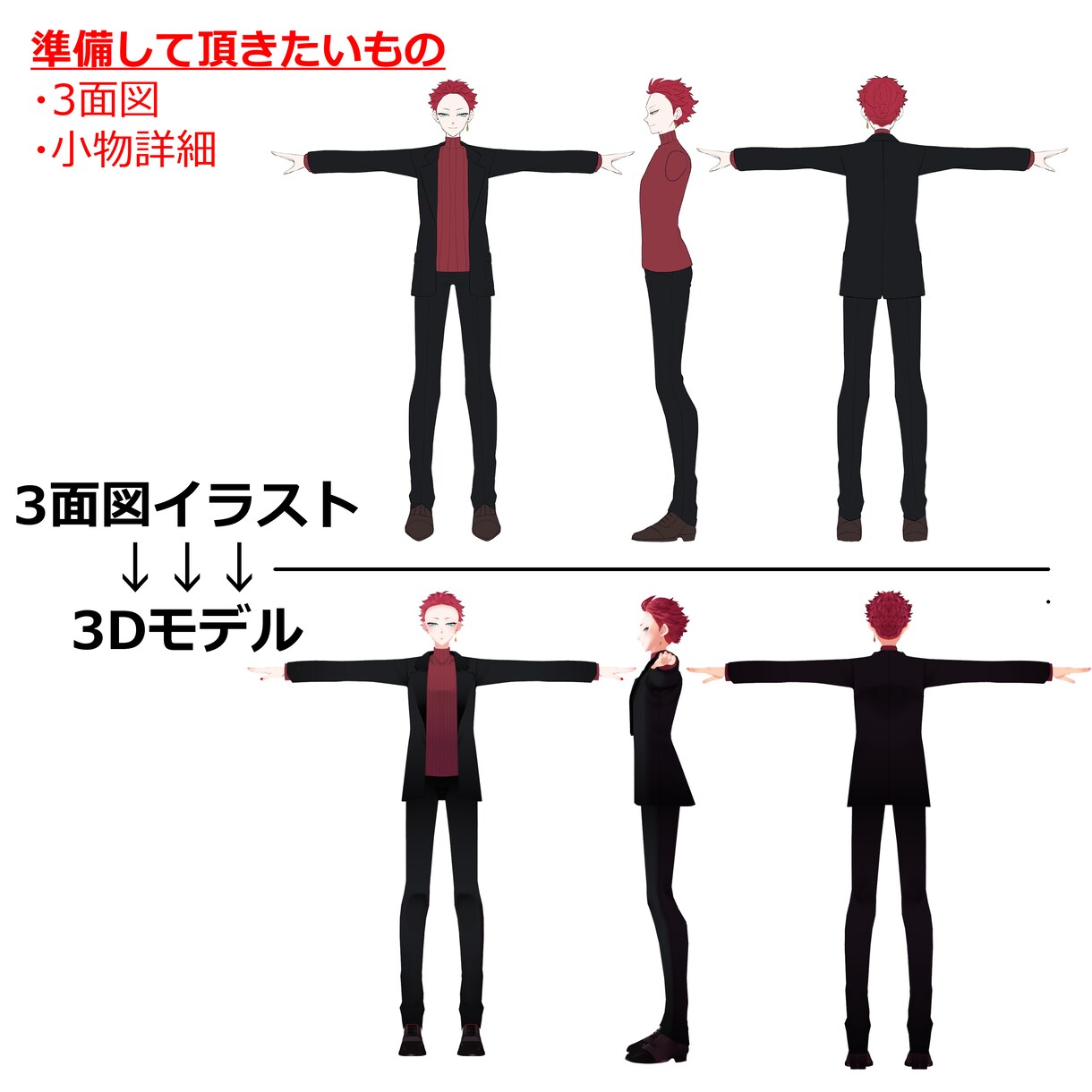 Vtuber、VRSNS向け3Dモデルを制作します アニマル系デフォルメモデルや小物も制作可能 イメージ5