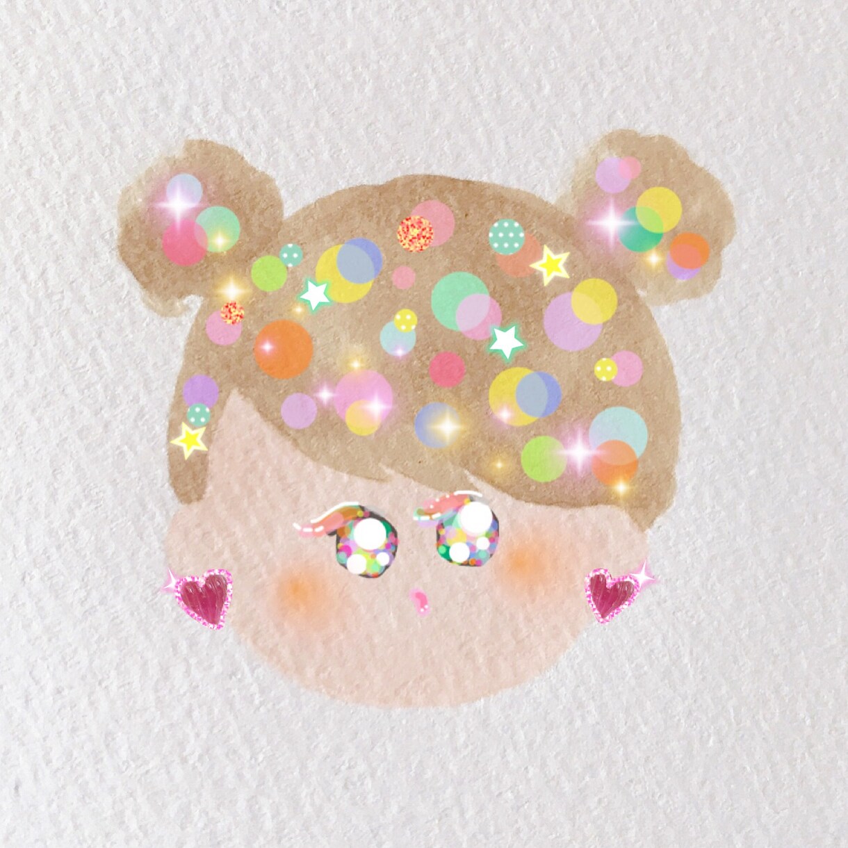 きらきらおめめのアイコンをお作りいたします 宝石のようなイラストをお届けいたします♡ イメージ3
