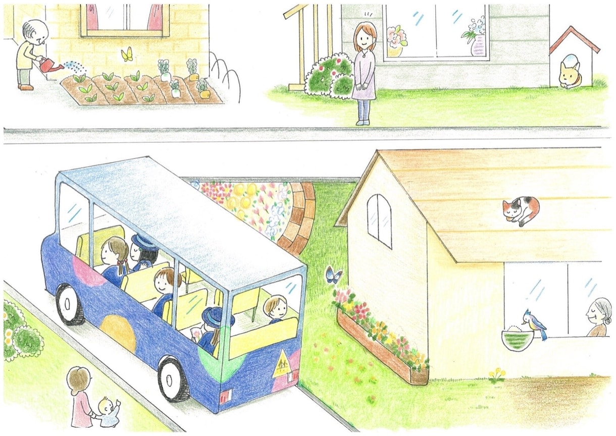 最低価格より！育児・福祉など優しいイラスト描きます 子育て、生活、福祉などのイラスト描いています。 イメージ8