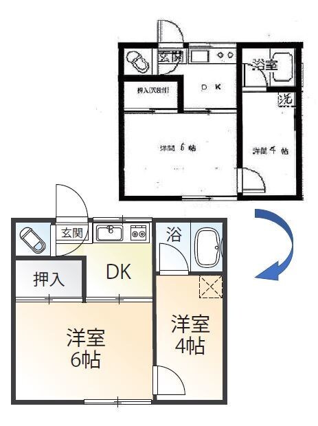 3000円◎広告用の間取図を制作します カラーも白黒も、ご希望どおりに♪ イメージ3