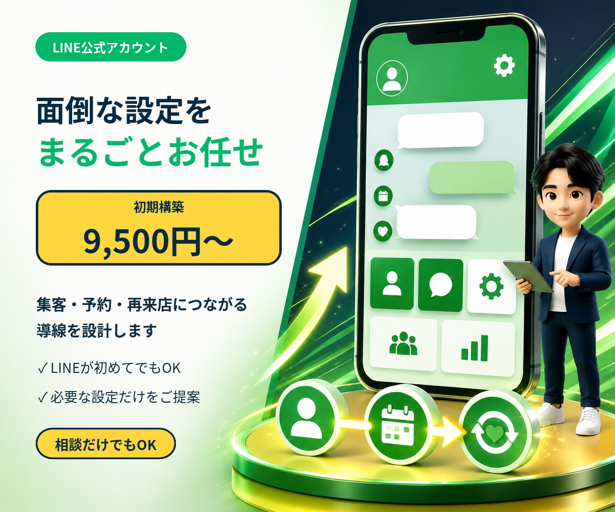 公式LINEアカウントのプロ構築します 公式LINE構築｜初回相談から導入までお任せを！ イメージ1