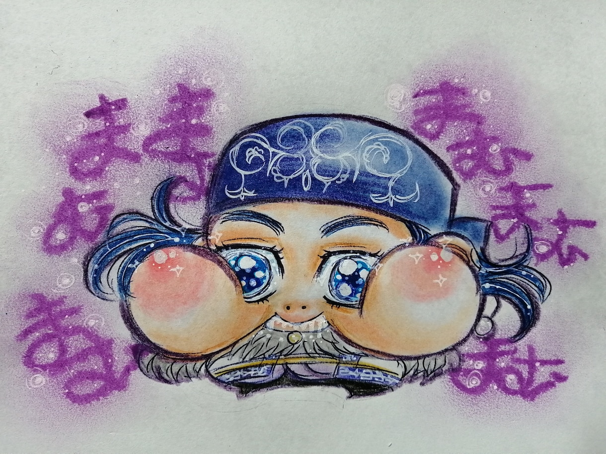 もちもちほっぺ似顔絵描きます 自分用プレゼント用アクリルスタンドバッジグッズにも✨  ✨ イメージ5