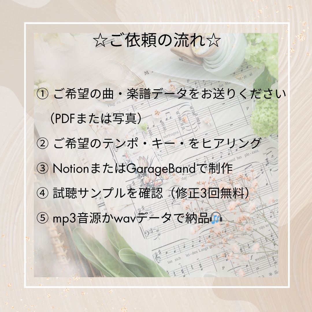 管楽器・合唱用ピアノ伴奏音源作ります テンポ変更・移調・転調対応可能です！まずはご相談ください！ イメージ5