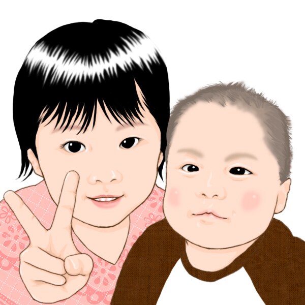 お子様の写真をイラストにします 記念やプレゼントにいかがですか？ イメージ1