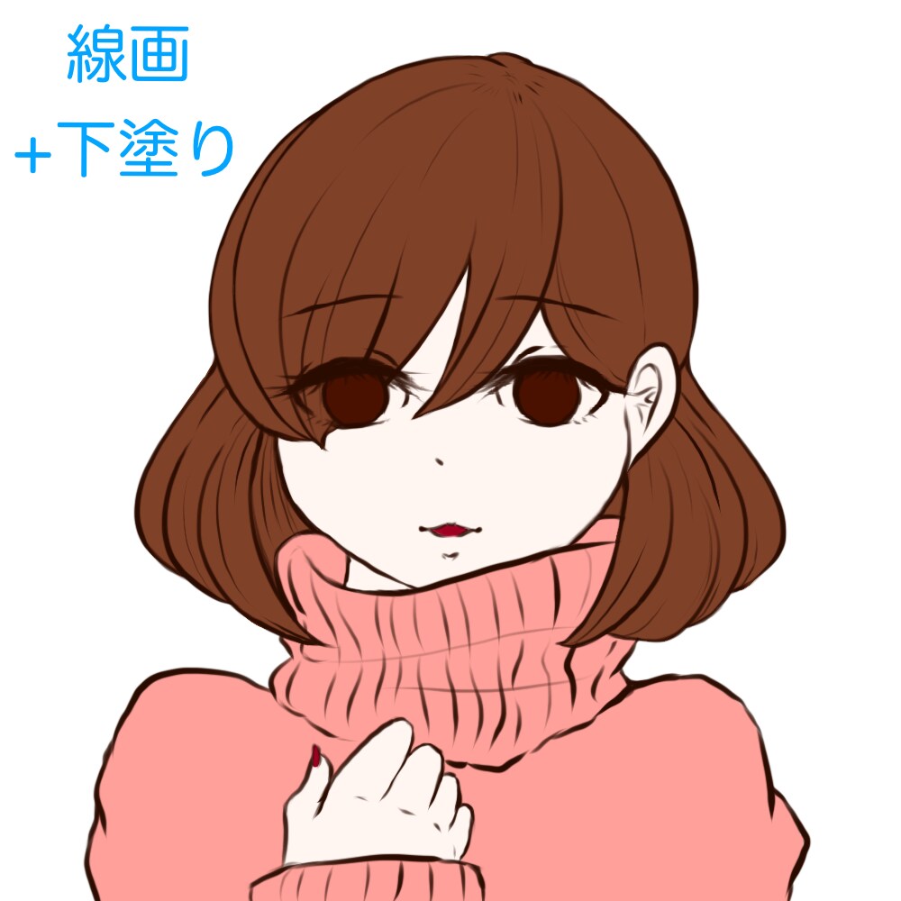 SNS等で使用出来るアイコンを描きます キラキラ、光輝く宝石のような一枚をあなたに。 イメージ3