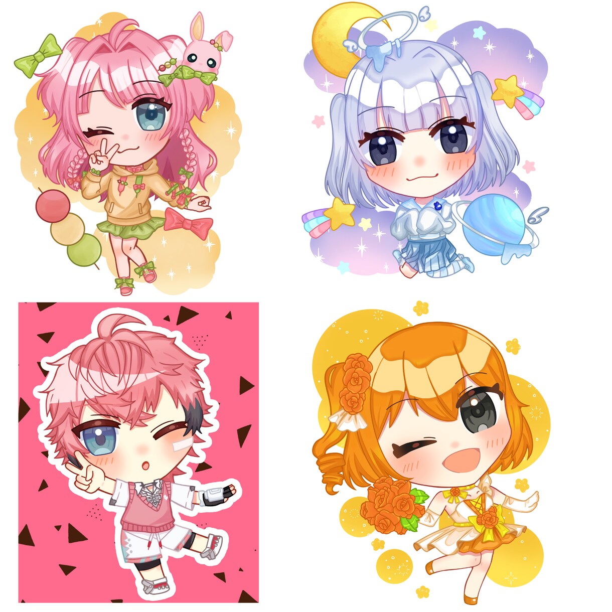 商用利用OK！可愛いミニキャラ描きます アイコンやグッズ使用にピッタリの可愛いミニキャラを描きます。 イメージ2