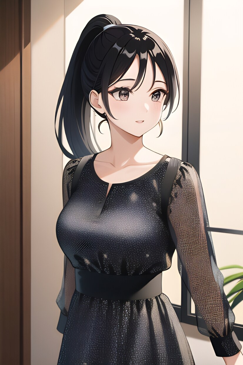 大人びた漂う素敵な女性のイラストを販売します 私服と日常生活の雰囲気のイラストです イメージ1