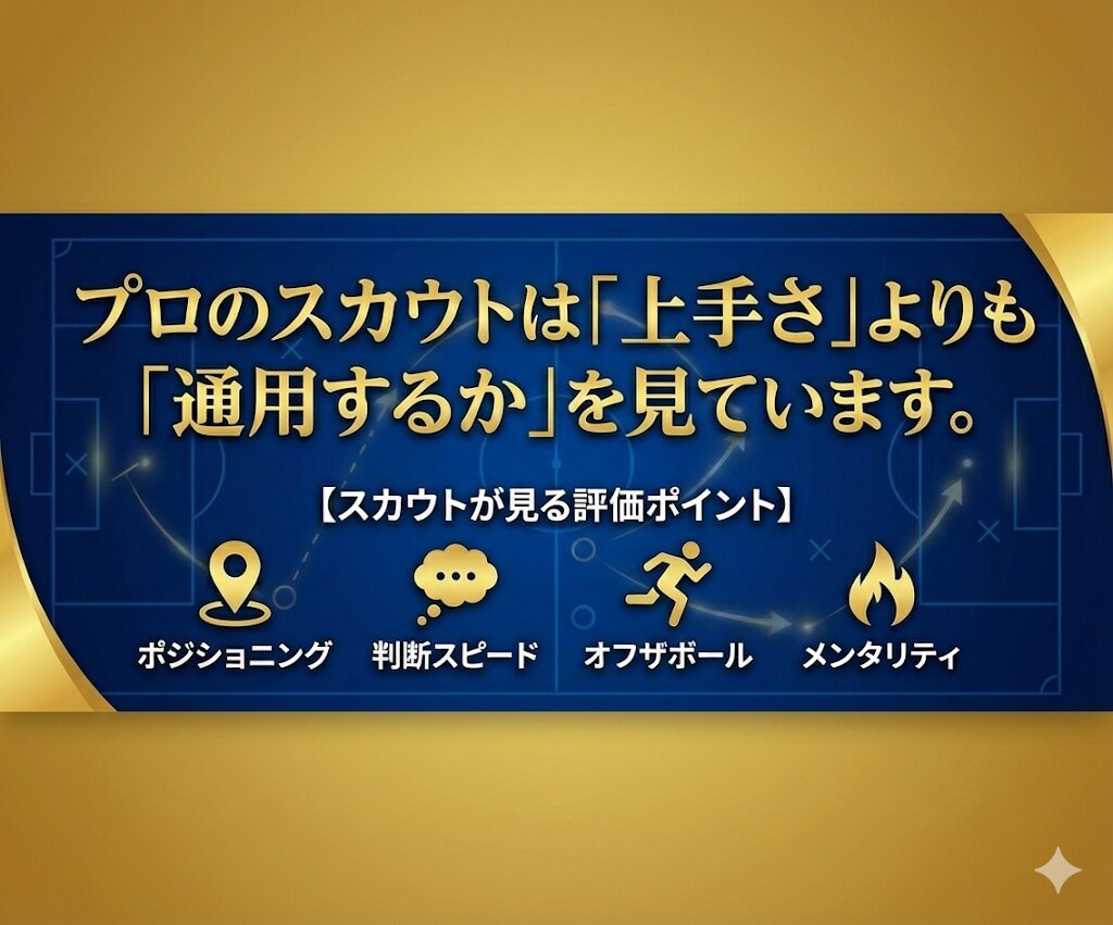 現役Jリーグスカウトが試合映像を分析します “あなたの強みと課題”を客観的にフィードバックします イメージ2