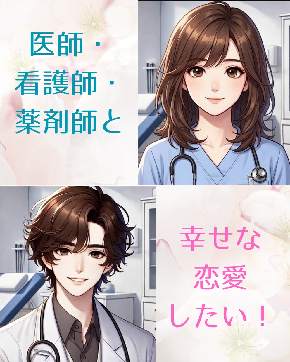医師、看護師、薬剤師との恋愛に一週間ご協力します 業界の実情を知る医師が、出会い方からやりとりの仕方まで指南！ イメージ1