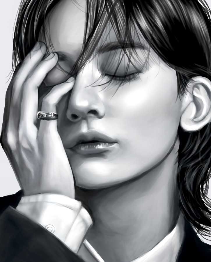 リアルな質感の似顔絵を描きます 水彩風のデジタルイラストでリアルな似顔絵 イメージ3