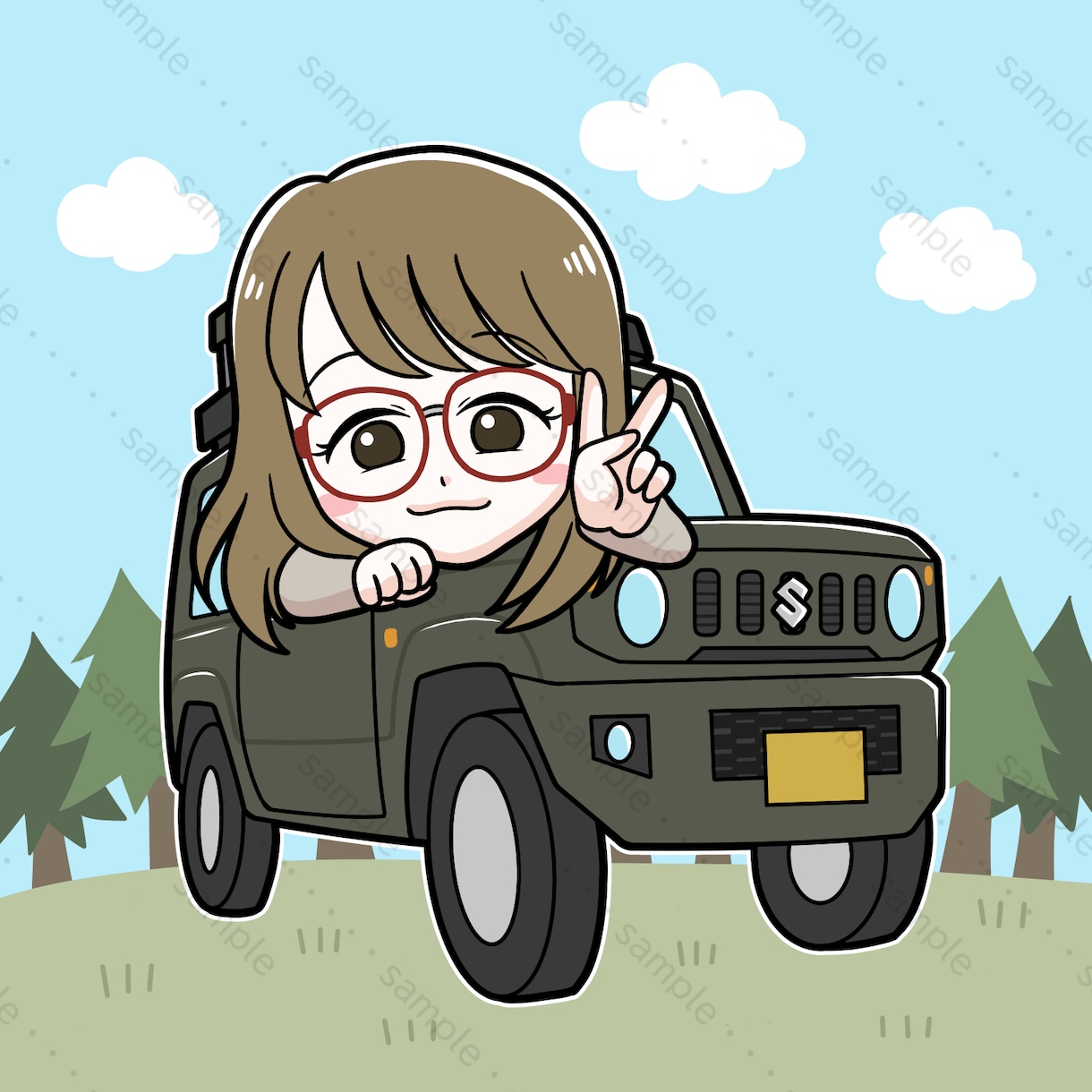 キャンピングカー（愛車）描きます SNSアイコン・ステッカー等に！ココナラ初心者大歓迎！ イメージ6