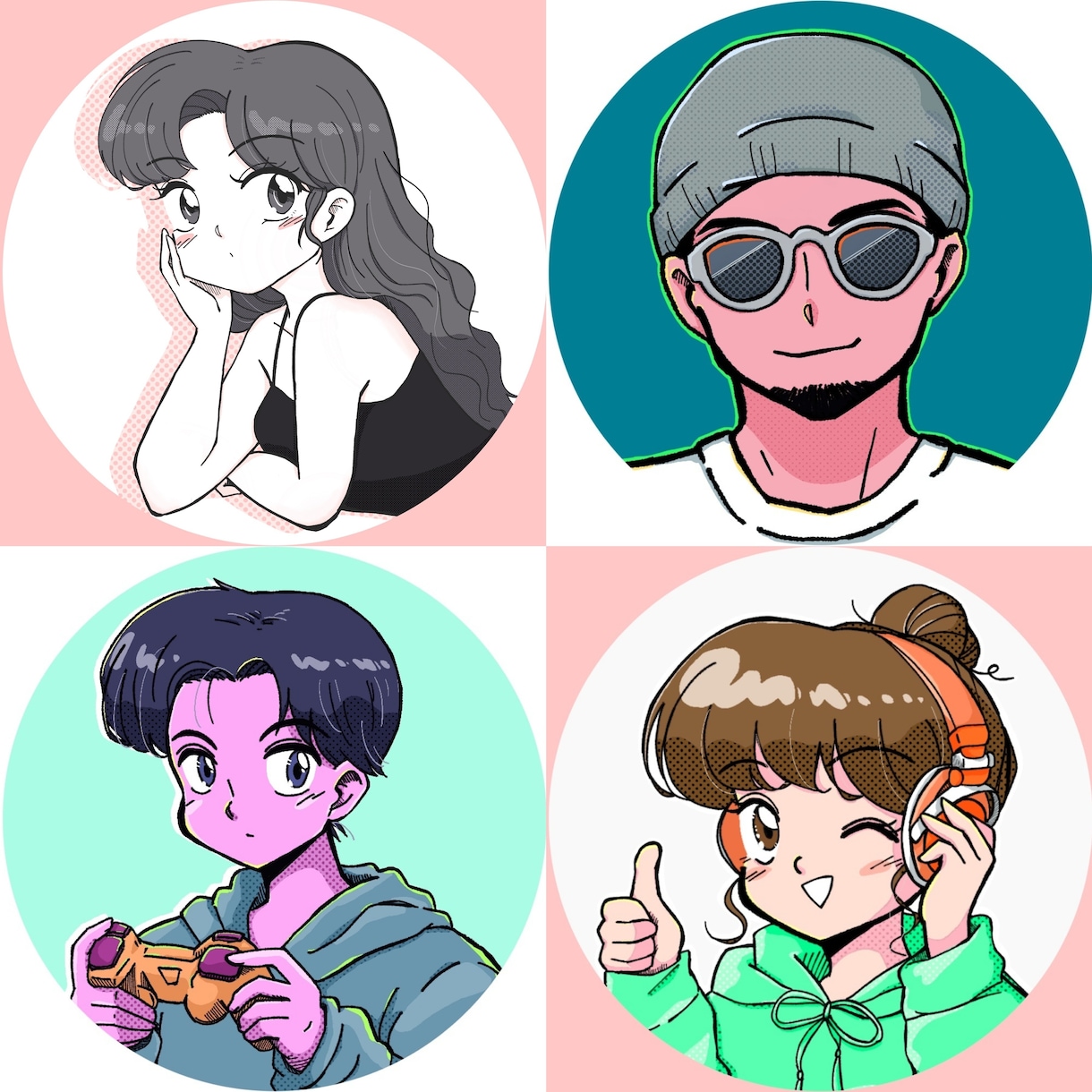 レトロポップで可愛いアイコン描きます ☆商用OK☆SNSにもオススメです！ イメージ7