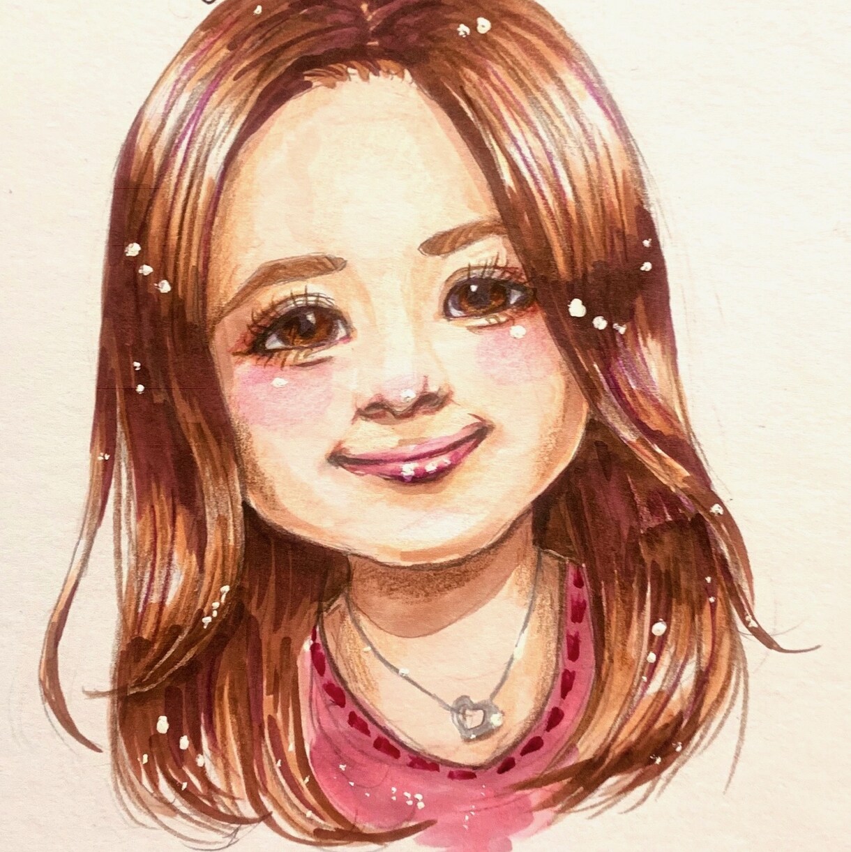 癒し系似顔絵描きます 眺めるだけでほっこりするような似顔絵、いかがですか？ イメージ1