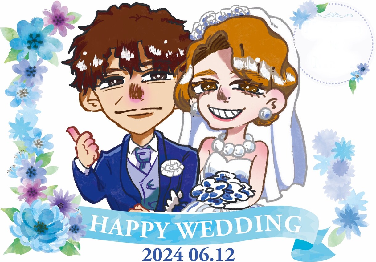 結婚式のウェルカムボードお作りいたします お写真の加工からイラストまで！今だけ5000円！ イメージ5