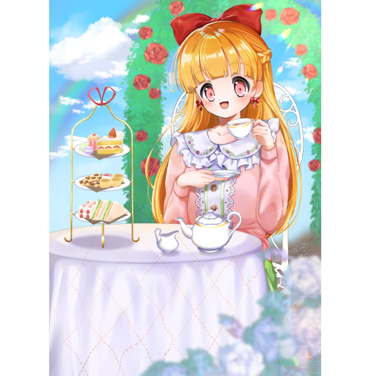 3/31まで限定価格/一枚絵制作いたします 可愛いイラスト描きます！オリジナル・版権可 イメージ4