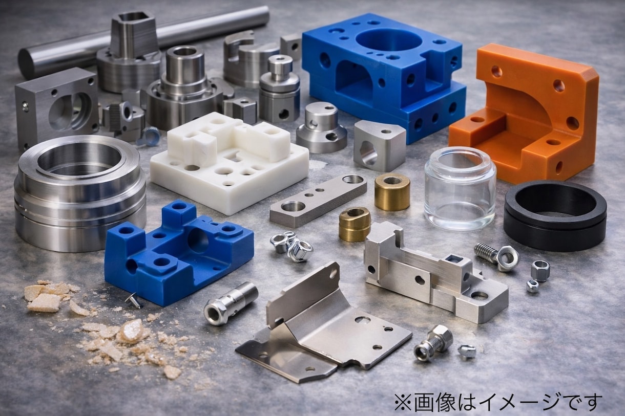 図面・要望をもとに部品製作を代行します ものづくりの商社の知識を活かしてお客様の欲しいを叶えます イメージ1