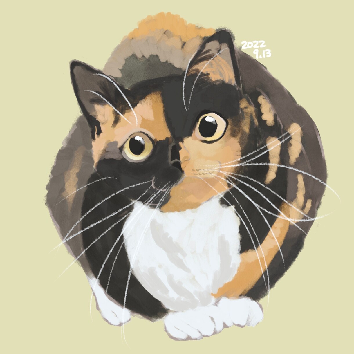 ペット、愛猫愛犬など描きます 厚塗りですが、リアル過ぎない可愛さの入ったタッチで。 イメージ4