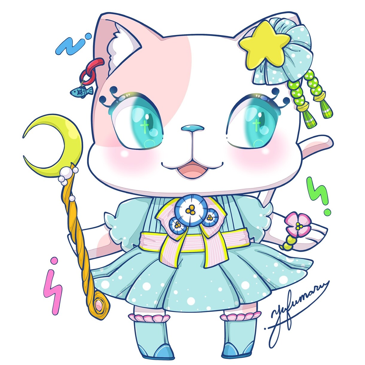 可愛い世界に一つのミニキャラ描きます ブログやYouTubeなどで活躍するオリキャラを制作します♪ イメージ3