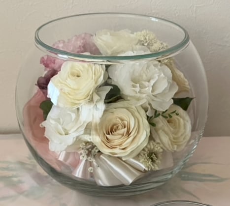 ブーケや記念のお花をドライフラワーに加工します 【！要事前連絡】ドーム型orボールL型 イメージ6