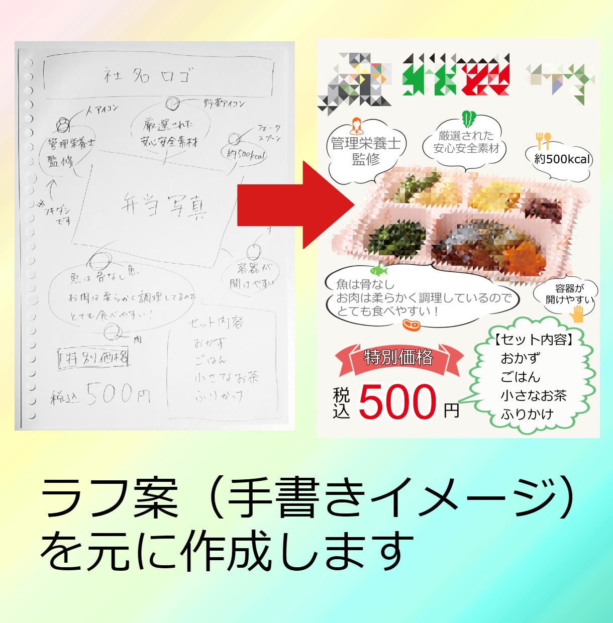 簡単なチラシを作成します 凝りすぎないチラシが欲しい/デザイナーに頼むほどではない方へ イメージ2