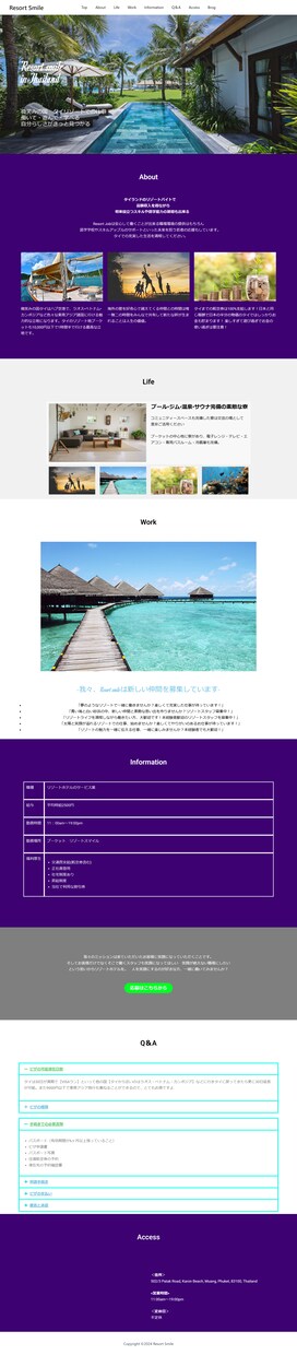 法人口座用のHP制作いたします 極力シンプルなデザインで早く納品ができます イメージ5