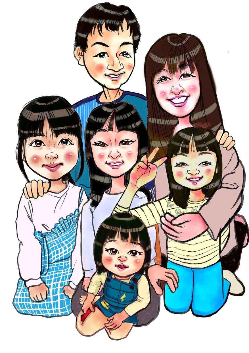 可愛いくて、程よく、似ている似顔絵を描きます あなたの魅力を最大限に表現します。 イメージ3
