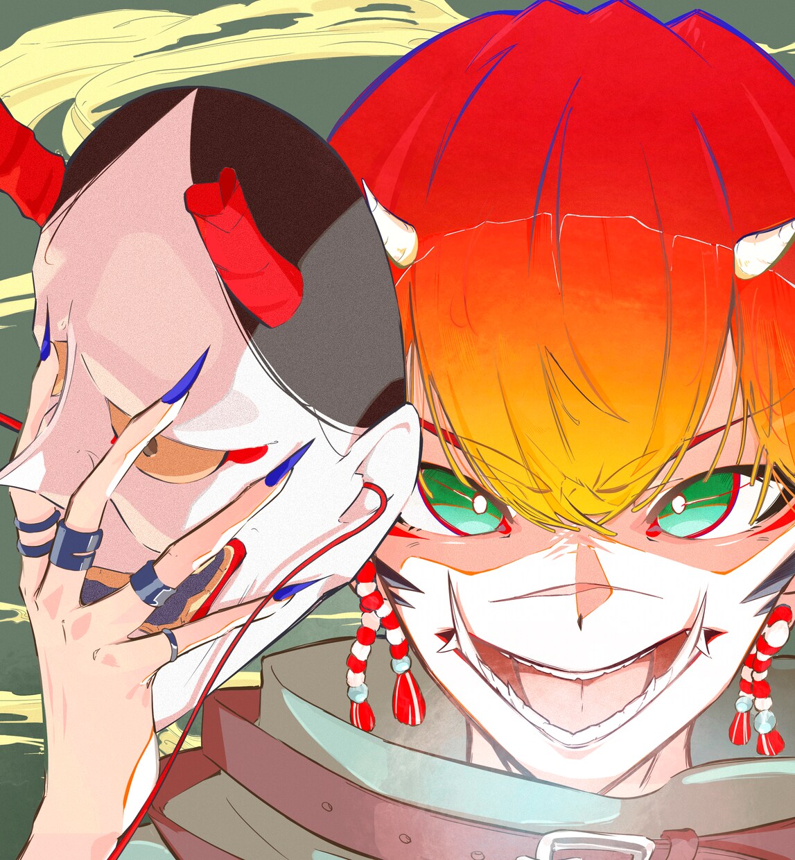 一枚絵を描きます キャラクターメインの雰囲気重視のイラストを制作します！！ イメージ1