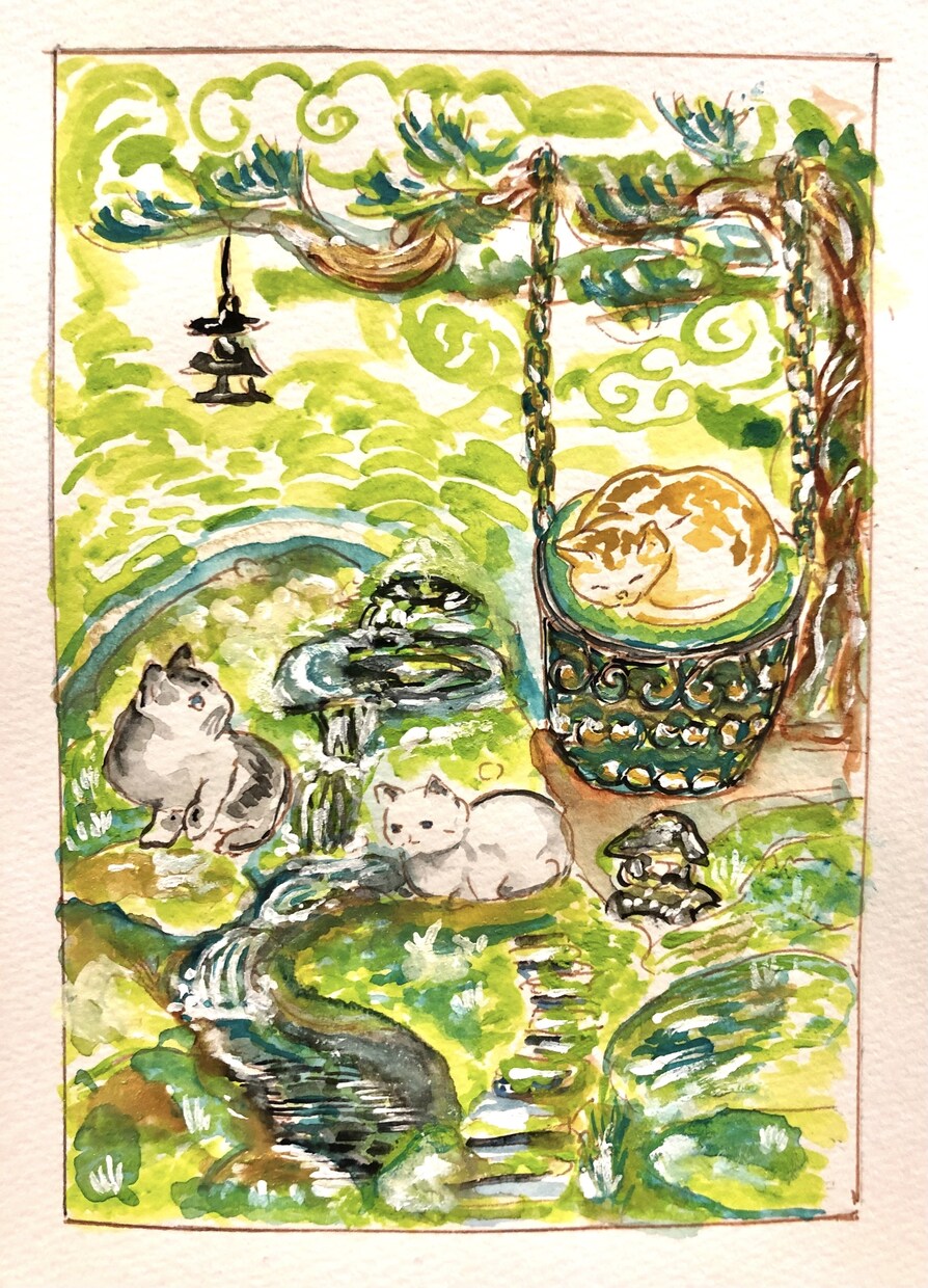 神秘的な世界観の水彩イラストをお描きします オリジナルオーダーメイド絵画をお求めやすいお値段で イメージ10