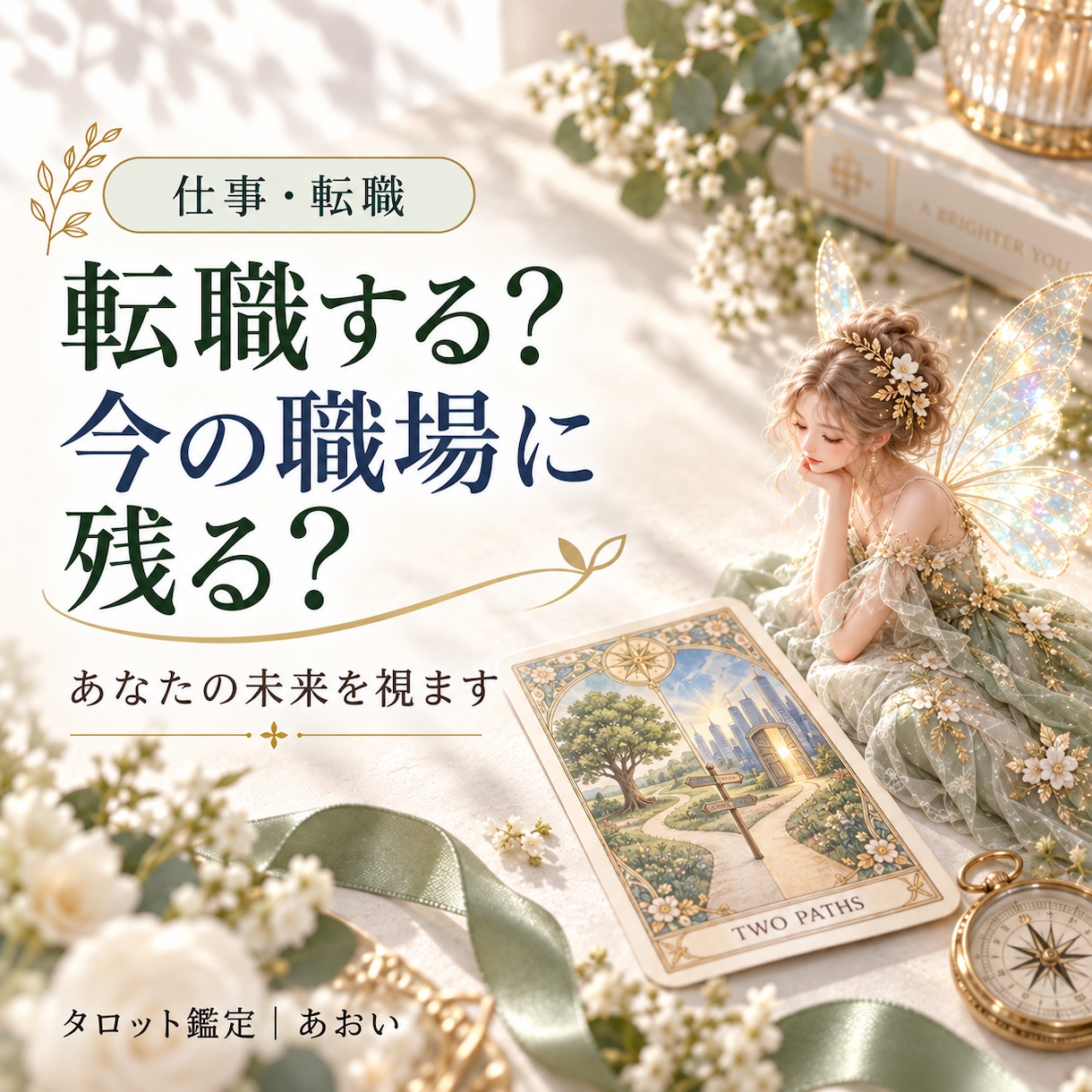 今の職場に残るか、転職するか、を鑑定します 残る未来と転職する未来を比べて読み解きます イメージ1
