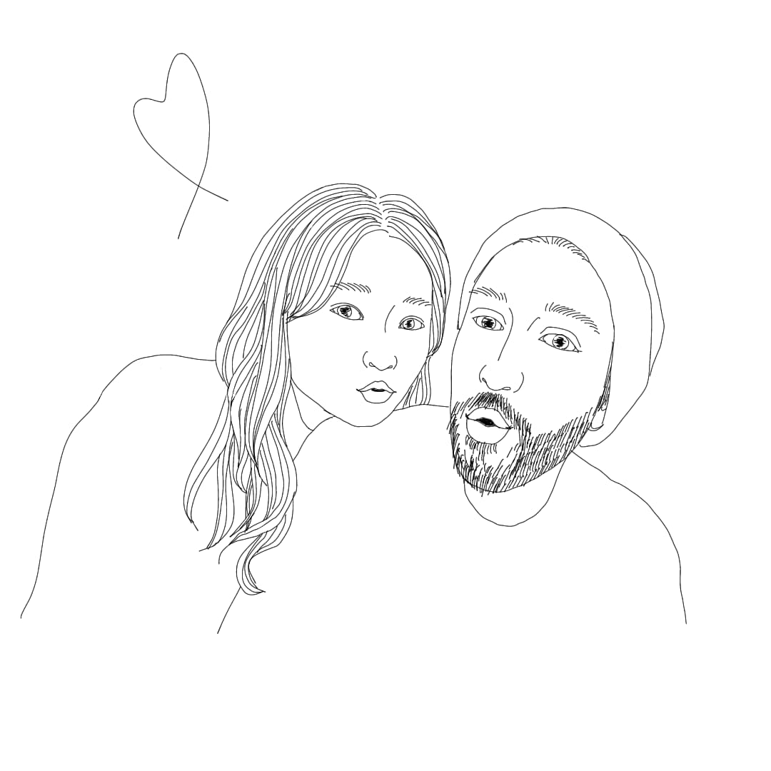 おしゃれな似顔絵イラスト描きます シンプルに線画でおしゃれな似顔絵イラスト描きます イメージ8