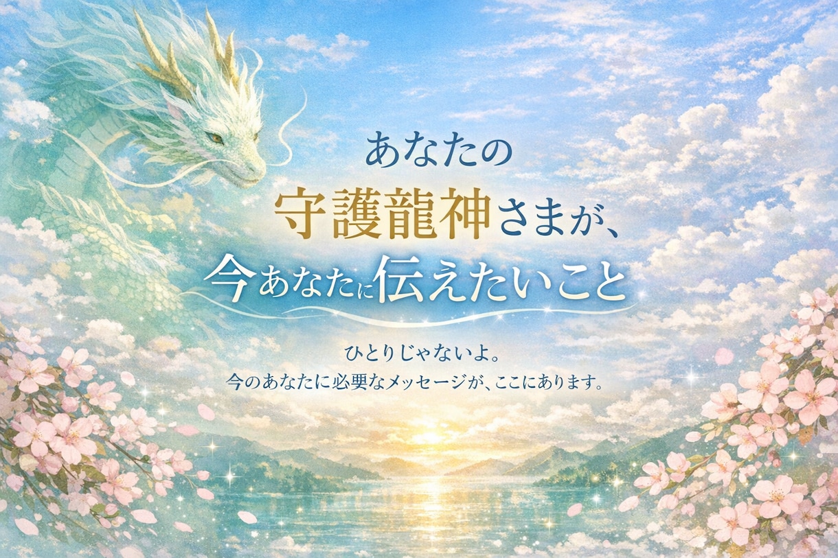 あなたの守護龍神さまから言葉をお届けします 本来の自分へ還るための守護龍メッセージ イメージ1