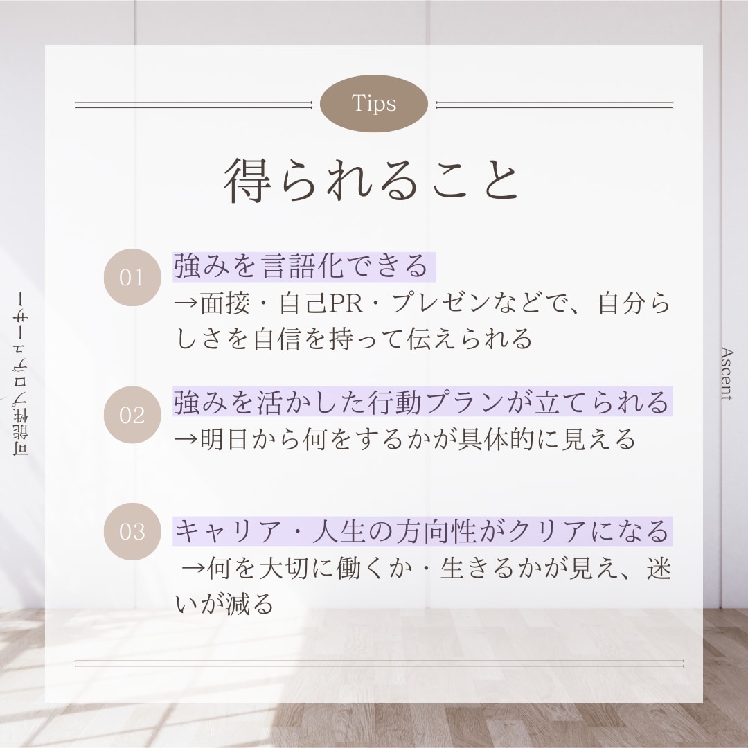 正しい才能理解と活用方法をその場で明確にします 米国Gallup認定ストレングスコーチによるコーチング イメージ6