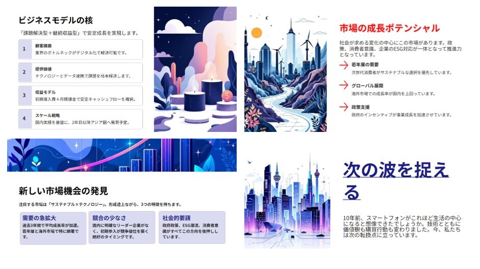 原稿付き/1から作成　現役学生がパワポ作成します 学生ならではの視点と経験値を融合したパワポを作成します。 イメージ2