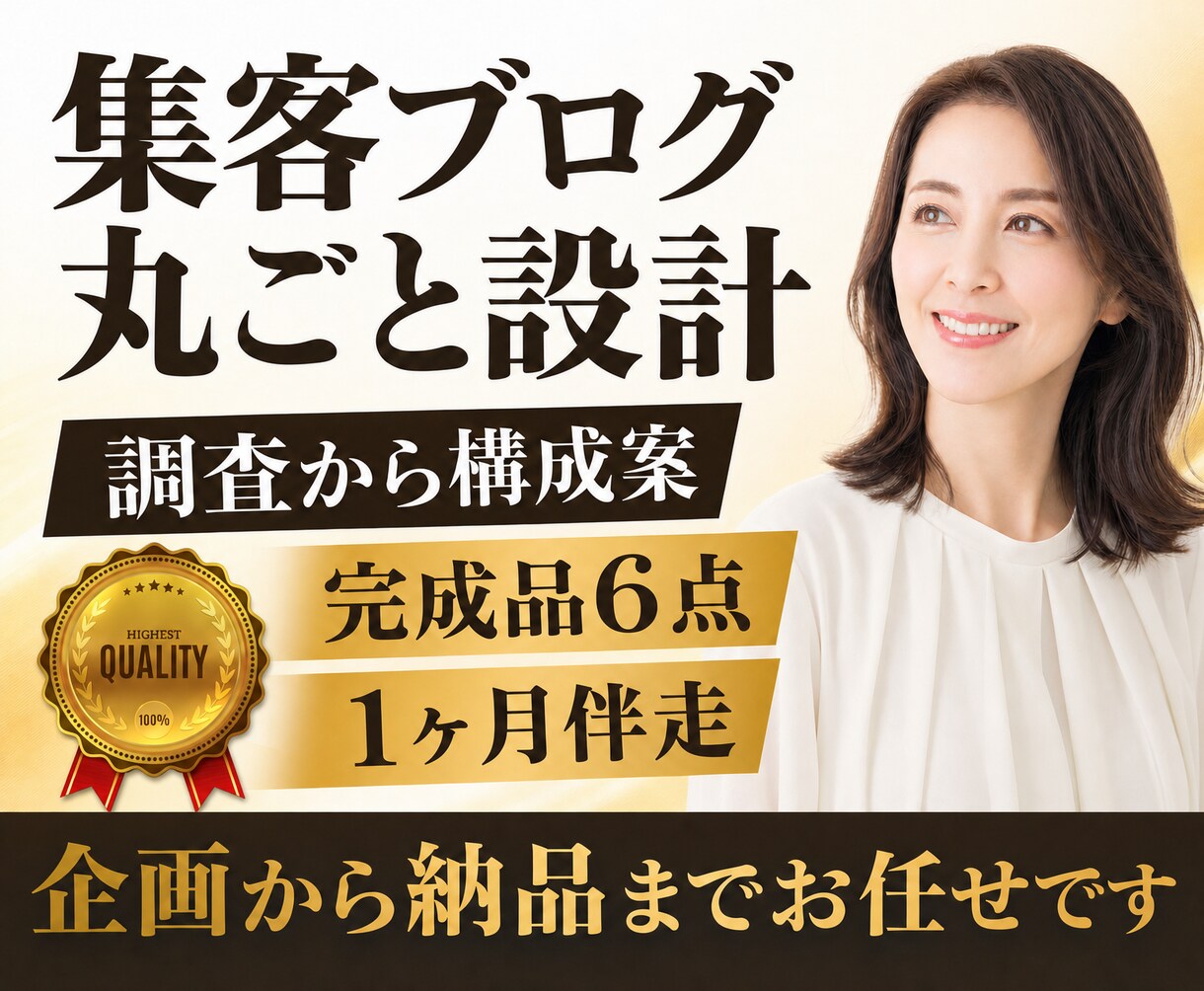 集客ブログ設計企画・キーワード調査を丸ごと承ります SEO調査・設計・執筆計画・構成案まで納品するお任せプラン イメージ1