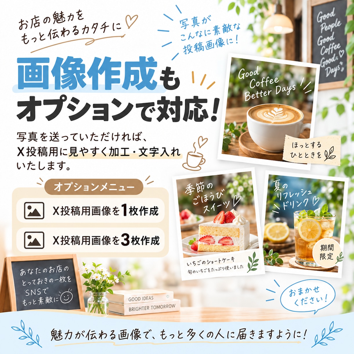 X（旧Twitter）の投稿文を作成します 伝えたい内容を送るだけ！店舗向けの投稿文を作成します イメージ6
