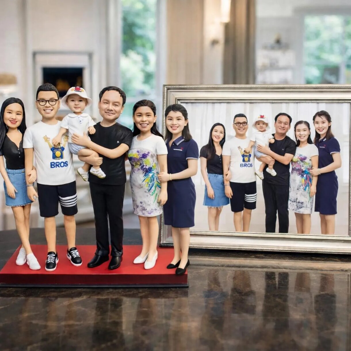 写真から作るフィギュア｜家族写真 似顔人形ます オーダーメイド家族 にそっくり世界に一つの記念品 家族記念日 イメージ6