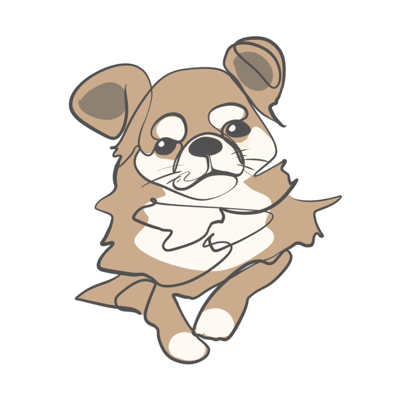 愛犬をひと味ちがった可愛いイラストで描きます かわいい愛犬をアイコン記念日プレゼントなどにいかがですか？ イメージ1