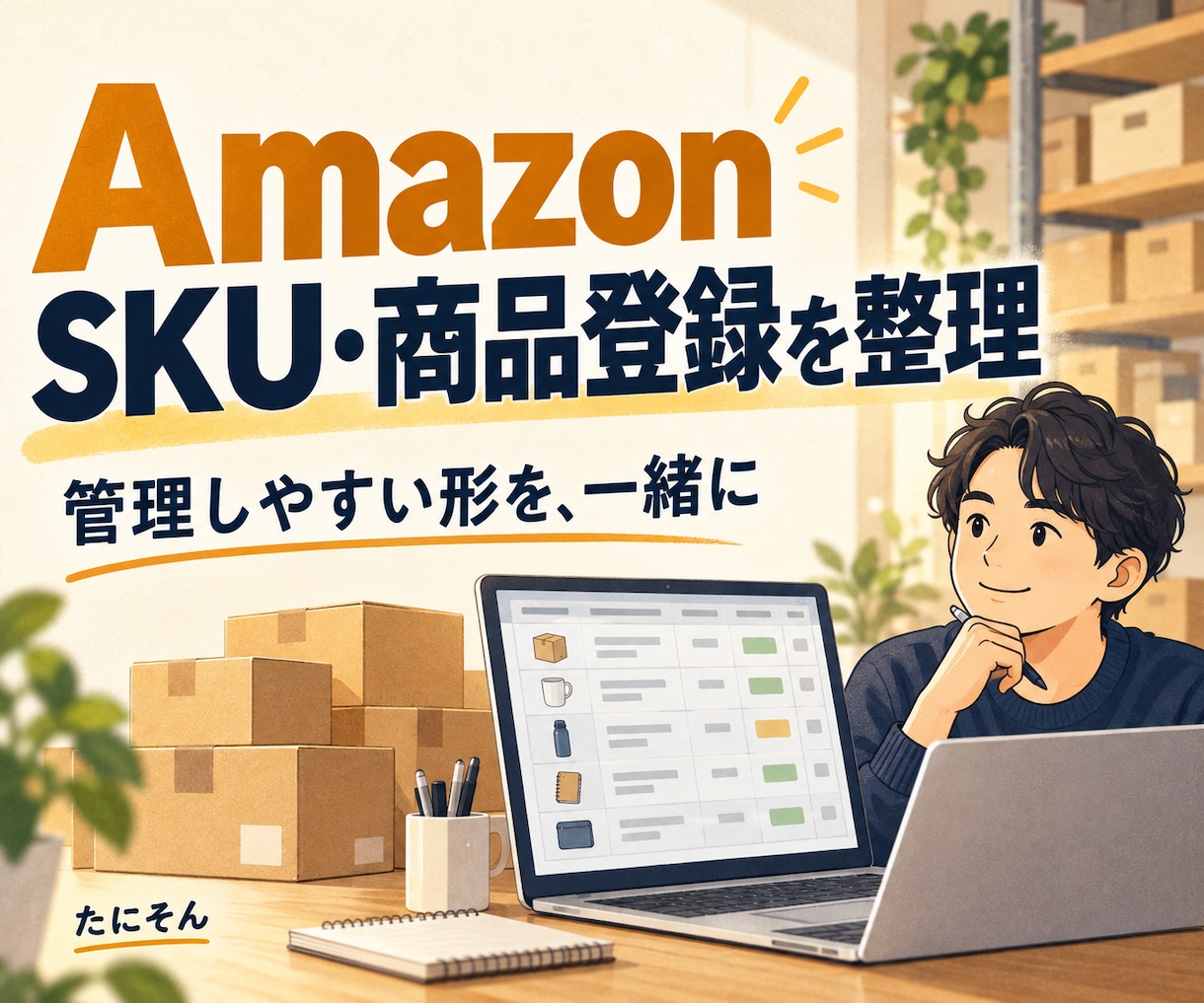 AmazonのSKU・商品登録を整理します Amazonセラー実務経験を直接活用します イメージ1