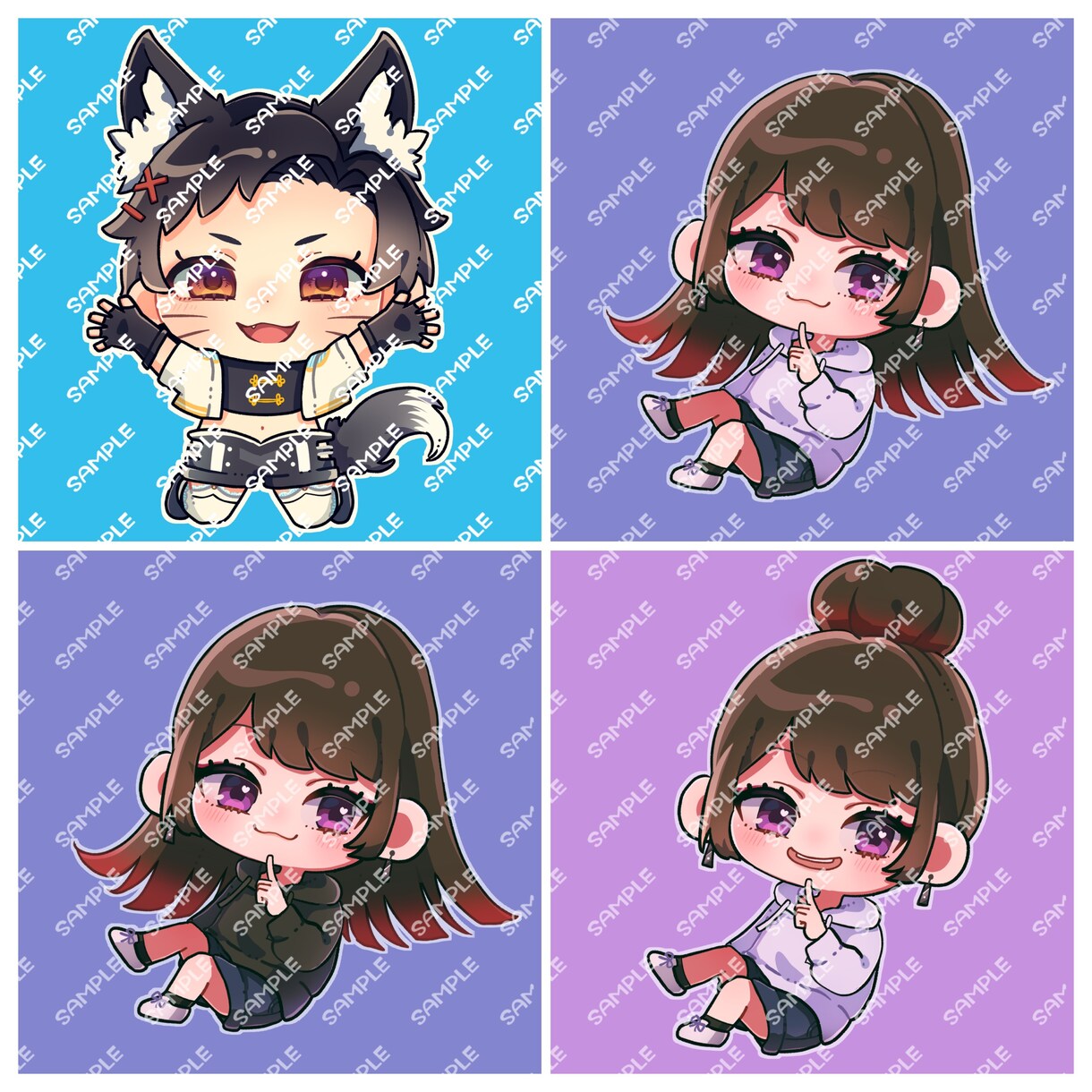 SNSアイコン、イラストお描きします デフォルメから背景付き一枚絵までご相談ください！！ イメージ2