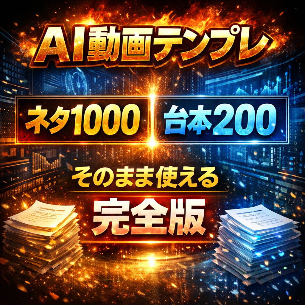 AIショート動画を量産できる完全テンプレ提供します 初心者でも迷わずAIショート動画を量産できる設計 イメージ4