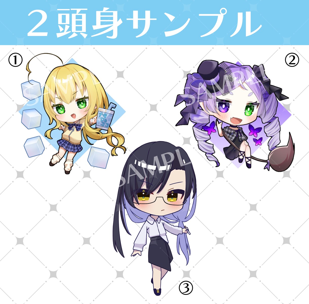 可愛いミニキャライラスト描きます SNSアイコンやヘッダー、オプションで動画や配信にも！ イメージ5