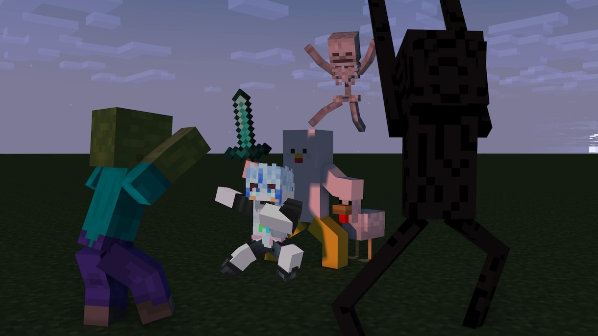 格安でMinecraftスキン・サムネを制作します Vtuber・配信者・準備中・配信しない方々も大歓迎！ イメージ9