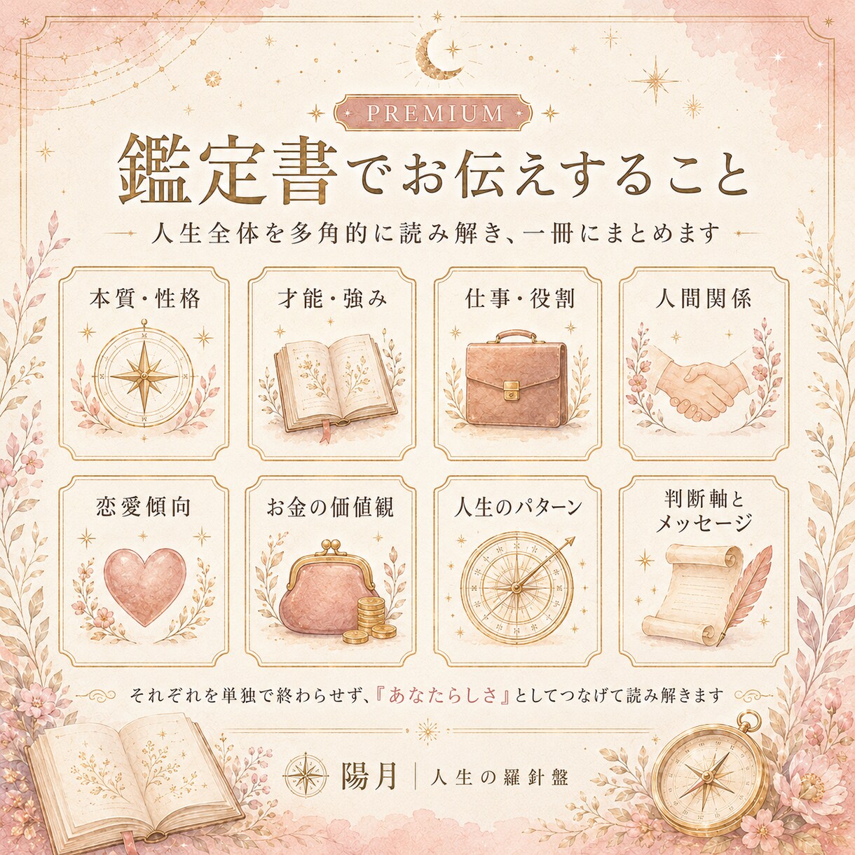 あなた専用の人生総合鑑定書をお作りします 人生の点と点をつなぐ、あなただけのプレミアム鑑定書 イメージ3