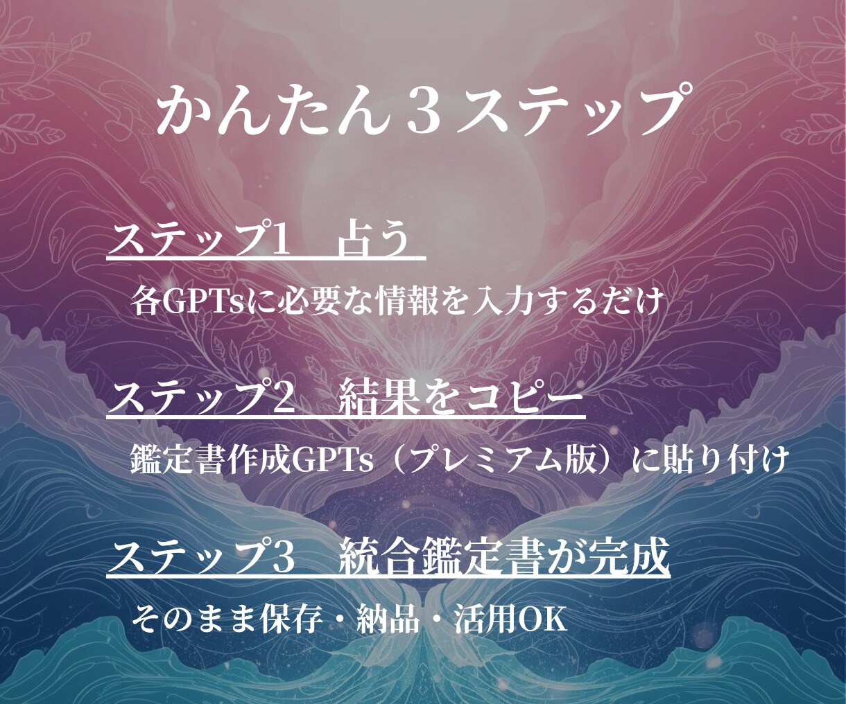 開運体質を3つの占術で整えます オーラ・波動・風水で運気の流れを整える鑑定 イメージ5